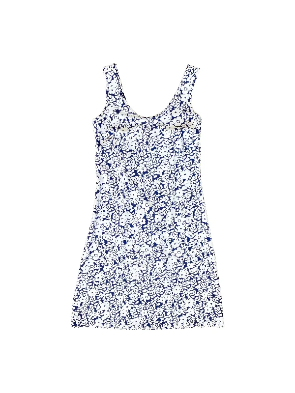 Bali Tank Dress Rosa Rugosa Navy