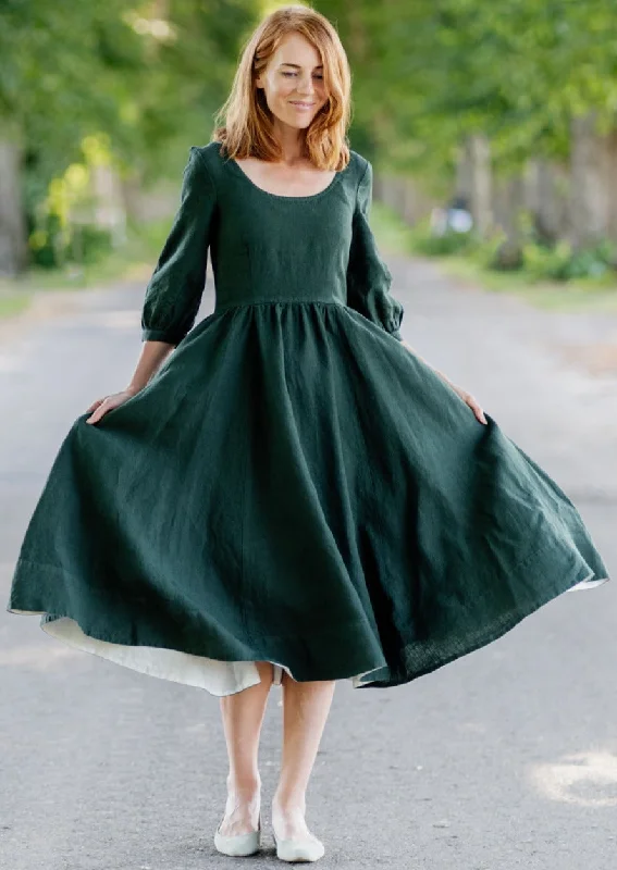 Carmen Dress, 3/4 Sleeve