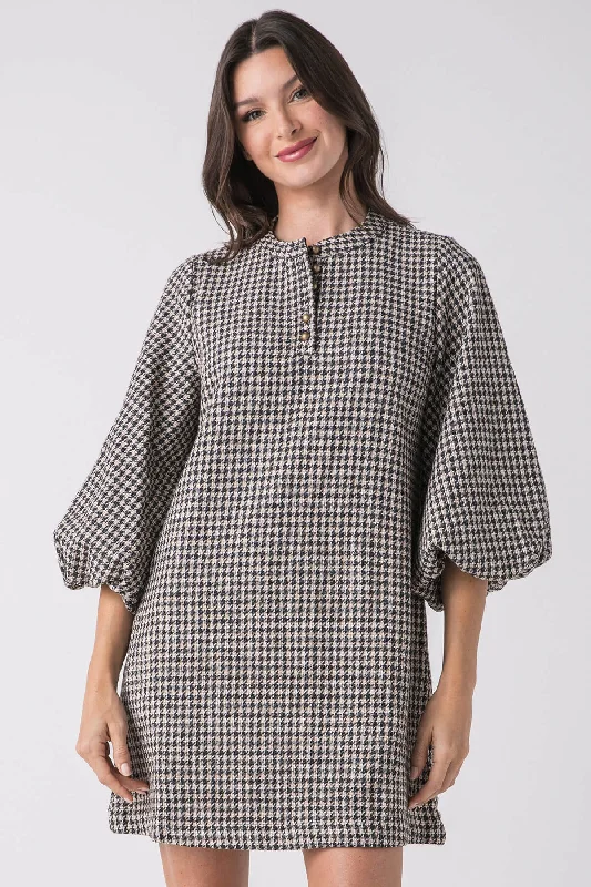 Jodifl Hound's Tooth Check Dress