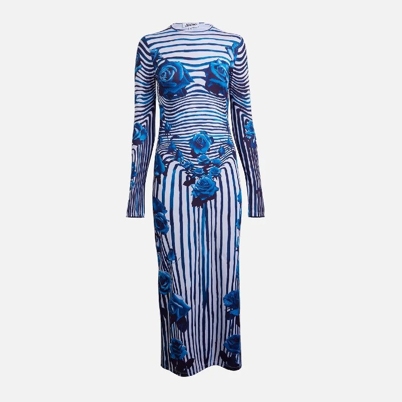 Jean Paul Gaultier Jersey Dress - Flower Body Morphing