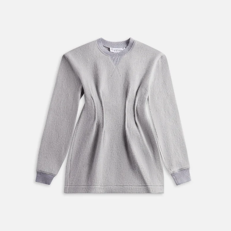 JW Anderson Long Sleeve Hourglass Dress - Light Grey