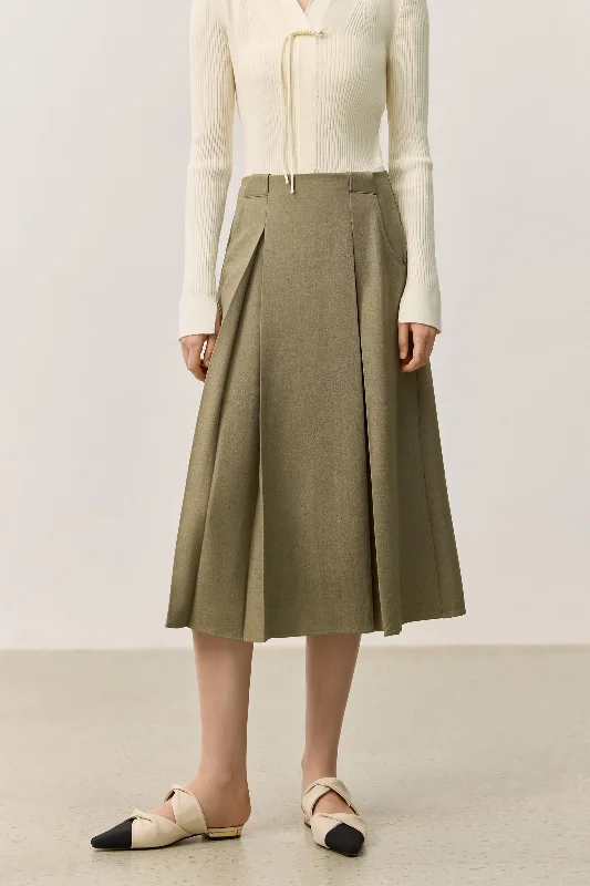 LILY Elegant Pleated Skirt