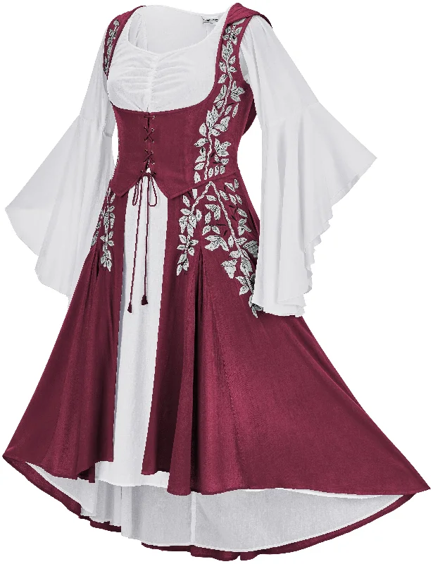 Tauriel Maxi Set Limited Edition Mulberry Blush Silver Embroidery