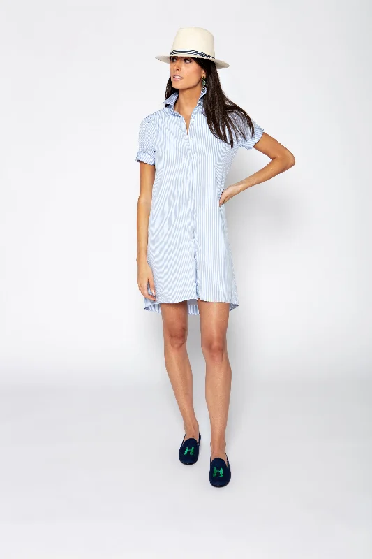 Tracy Dress Blue Stripe