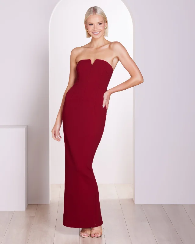 Aurelia Strapless V-neck Dress