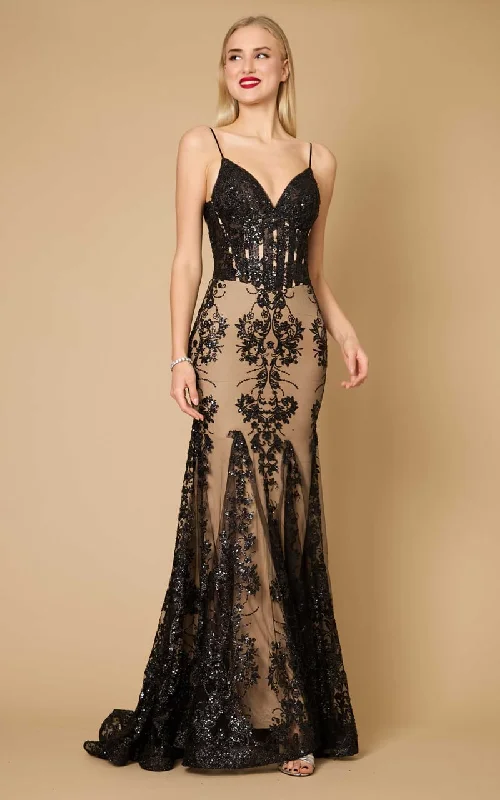 Dylan & Davids- Fitted Corset Long Formal Prom Dress