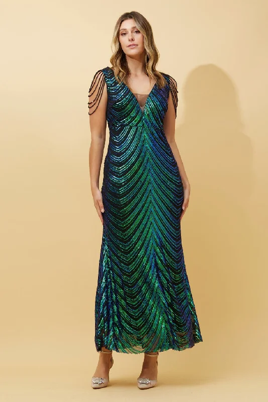 SHEBA SEQUINED MAXI DRESS